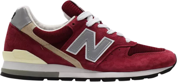Кроссовки New Balance 996 Made in USA 'Burgundy', красный