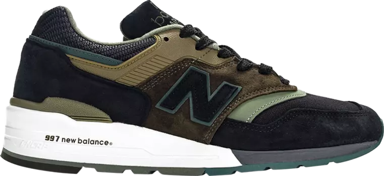 Кроссовки New Balance 997 'Black Green', зеленый