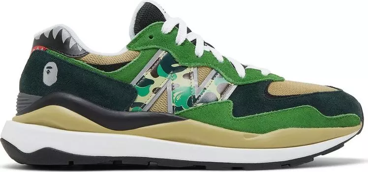 Кроссовки New Balance BAPE x 57/40 'Green', зеленый