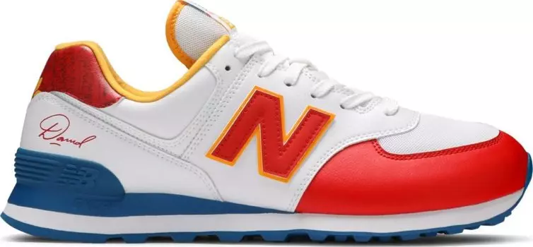 Кроссовки New Balance David Sunflower Seeds x 574 'Blue Munsell White', белый