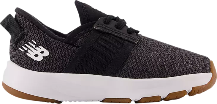Кроссовки New Balance Dynasoft Nergize v3 Slip On Toddler Wide 'Black White Gum', черный