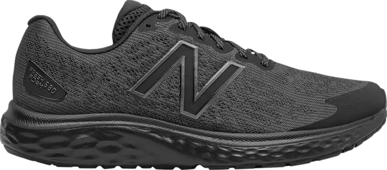 Кроссовки New Balance Fresh Foam 680v7 2E Wide 'Black Thunder', черный