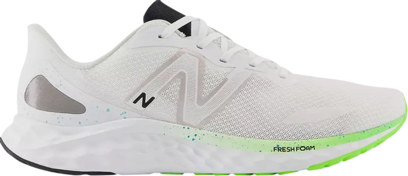 Кроссовки New Balance Fresh Foam Arishi v4 'White Pixel Green', зеленый