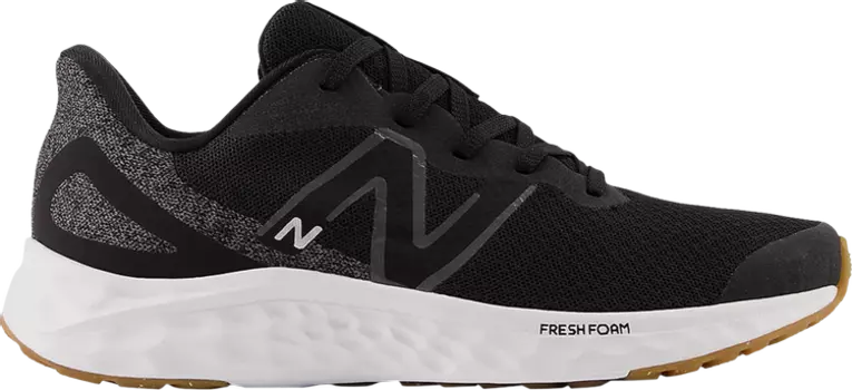 Кроссовки New Balance Fresh Foam Arishi v4 Big Kid Wide 'Black White Gum', черный