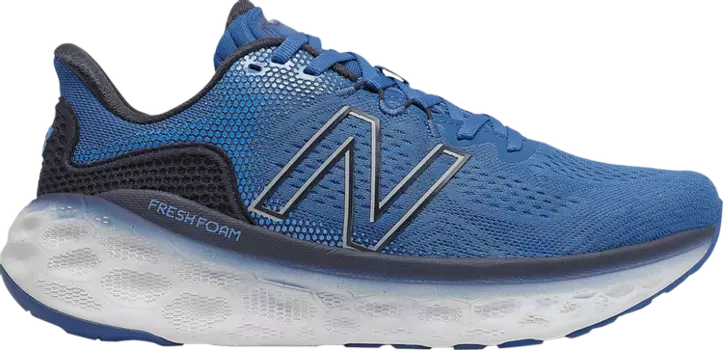 Кроссовки New Balance Fresh Foam More v3 2E Wide 'Laser Blue', синий