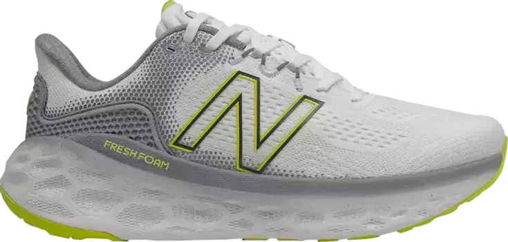 Кроссовки New Balance Fresh Foam More v3 4E Wide 'Ocean Grey Sulphur Yellow', серый