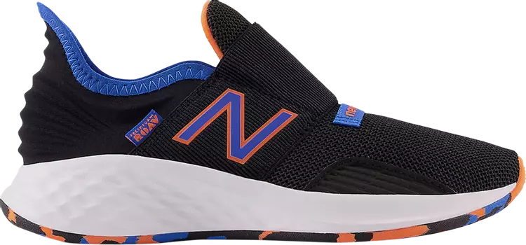 Кроссовки New Balance Fresh Foam Roav Slip-On Little Kid 'Black Serene Blue', черный