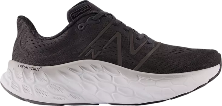Кроссовки New Balance Fresh Foam X More v4 2E Wide 'Black Phantom', черный