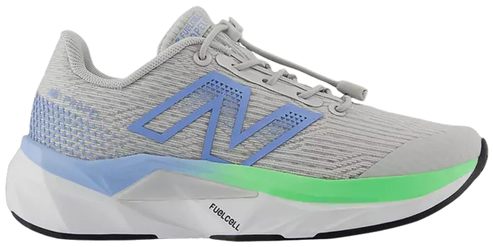 Кроссовки New Balance FuelCell Propel v5 Bungee Lace Little Kid 'Grey Matter Electric Sky Jade', серый