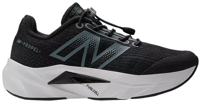 Кроссовки New Balance FuelCell Propel v5 Bungee Lace Little Kid 'Black Steel', черный