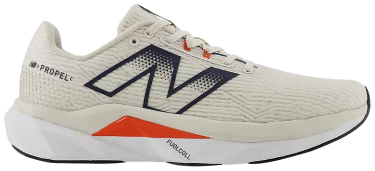 Кроссовки New Balance FuelCell Propel v5 'Linen Navy Neo Flame', кремовый