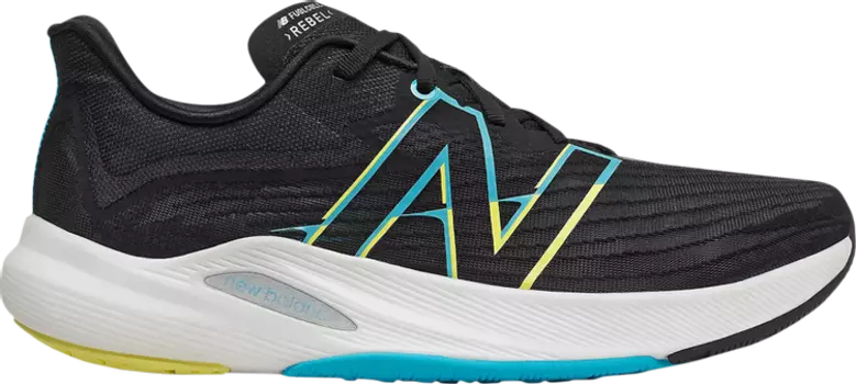 Кроссовки New Balance FuelCell Rebel v2 'Black Virtual Sky', черный