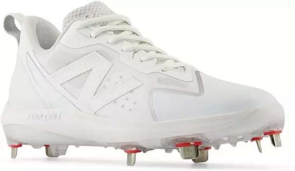 Кроссовки New Balance FuelCell Romero Duo Softball Cleats, цвет White/Silver Metallic