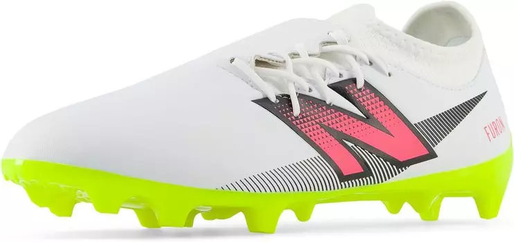 Кроссовки New Balance FURON DISPATCH FG V7+ Soccer Cleats, цвет White/Hi-Lite