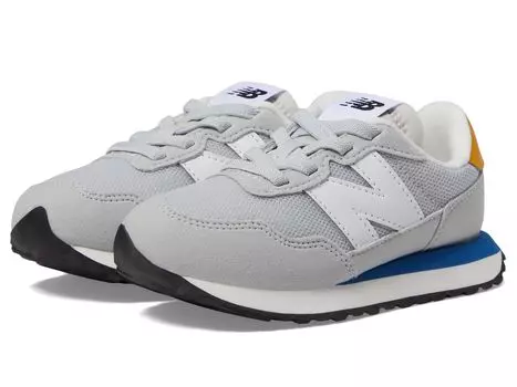Кроссовки New Balance Kids 237 Bungee Lace, цвет Brighton Grey/Blue Agate