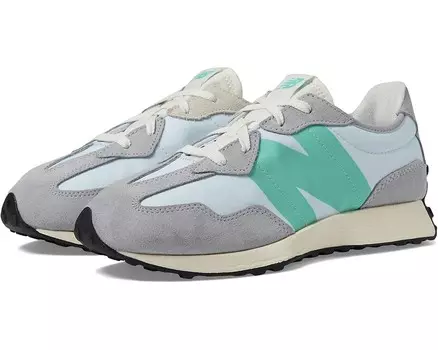 Кроссовки New Balance Kids 327, цвет Aluminum Grey/Cyber Jade