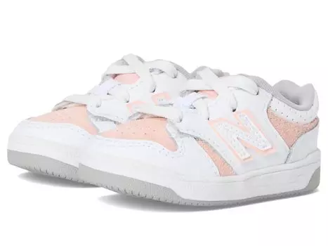 Кроссовки New Balance Kids 480, цвет White/Pink Haze