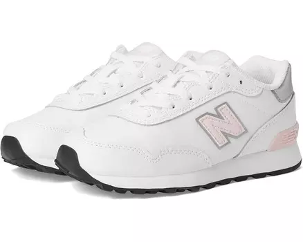 Кроссовки New Balance Kids 515, цвет White/Shell Pink