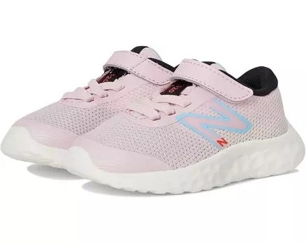 Кроссовки New Balance Kids 520v8 Bungee Lace, цвет Mid Century Pink/Team Sky Blue