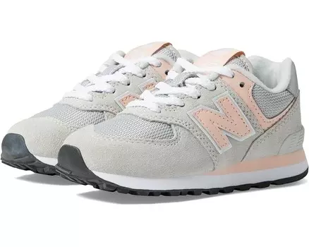 Кроссовки New Balance Kids 574 Core, цвет Rain Cloud/Pink Haze