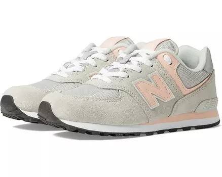Кроссовки New Balance Kids 574 Core, цвет Rain Cloud/Pink Haze
