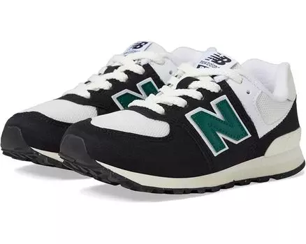 Кроссовки New Balance Kids 574, цвет Black/Marsh Green 1