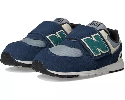 Кроссовки New Balance Kids 574 New-B Hook & Loop, цвет Nb Navy/Slate Gray