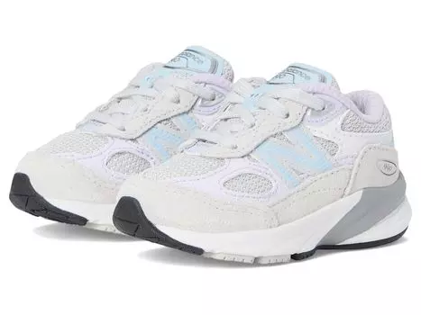 Кроссовки New Balance Kids 990V6, цвет Grey Matter/Bright Lavender