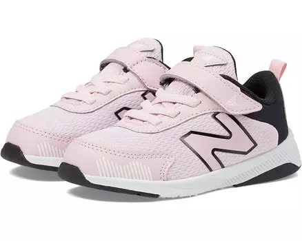 Кроссовки New Balance Kids Dynasoft 545 Bungee Lace with Top Strap, цвет Mid Century Pink/Black