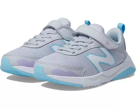 Кроссовки New Balance Kids Dynasoft 545 Bungee Lace with Top Strap, цвет Granite/Lilac Glo