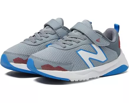 Кроссовки New Balance Kids Dynasoft 545 Bungee Lace with Top Strap, цвет Steel/Team Red