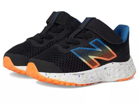 Кроссовки New Balance Kids Fresh Foam Arishi v4 Bungee, цвет Black/Blaze Orange/Blue Agate