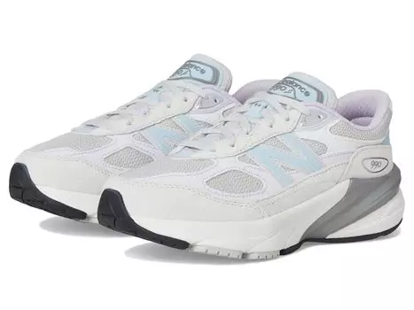 Кроссовки New Balance Kids FuelCell 990V6, цвет Grey Matter/Bright Lavender