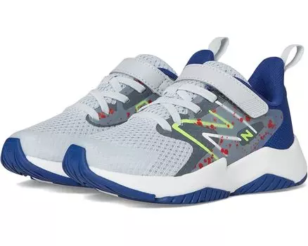 Кроссовки New Balance Kids Rave Run v2 Bungee Lace with Top Strap, цвет Granite/Inkwell