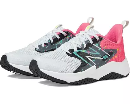 Кроссовки New Balance Kids Rave Run v2, цвет Quartz Grey/Ultra Pink
