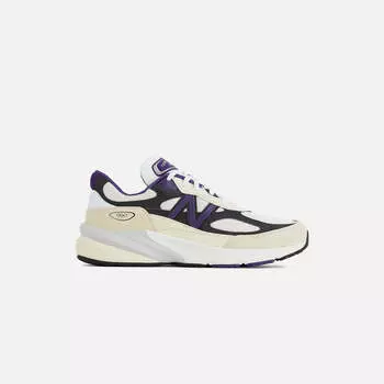 Кроссовки New Balance Made in USA 990v6, цвет White/Black Plum/Phantom