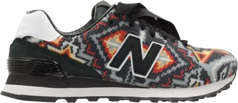 Кроссовки New Balance Ricardo Seco x 574, черный/разноцветный