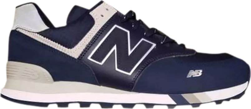 Кроссовки New Balance Shoe Palace x 574 'Navy White', синий
