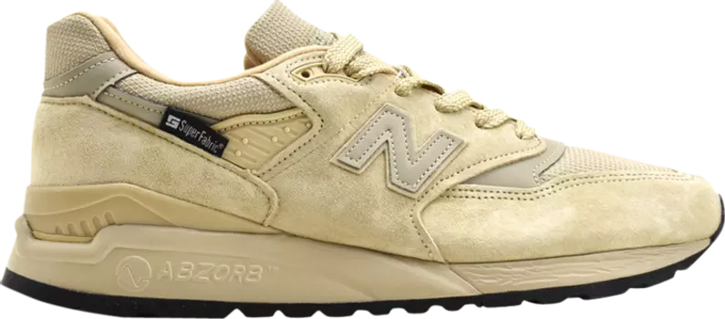 Кроссовки New Balance SuperFabric x 998 Made in USA 'Cream', загар