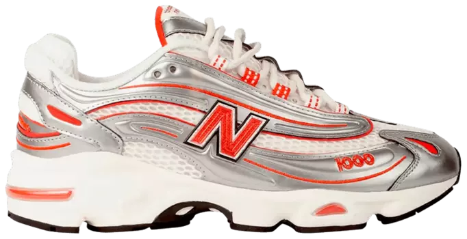 Кроссовки New Balance thisisneverthat x 1000 'Silver Valiant Poppy', серебряный