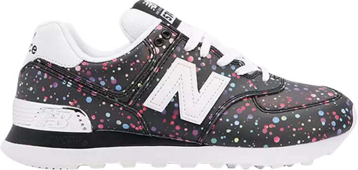 Кроссовки New Balance Wmns 574 'Paint Splatter', черный