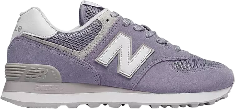 Кроссовки New Balance Wmns 574, белый/фиолетовый
