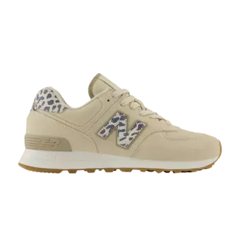 Кроссовки New Balance Wmns 574 'Sea Salt Leopard', кремовый