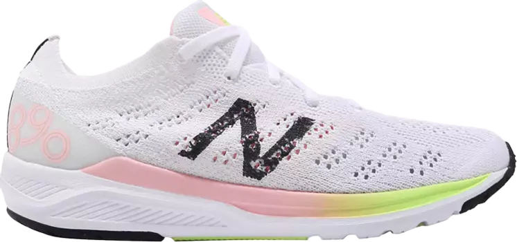 Кроссовки New Balance Wmns 890 B 'White Black Pink', белый