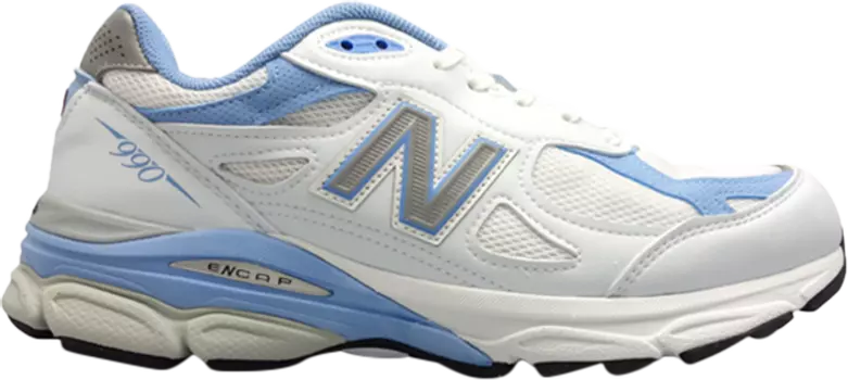 Кроссовки New Balance Wmns 990v3 Made In USA 'White Baby Blue', белый