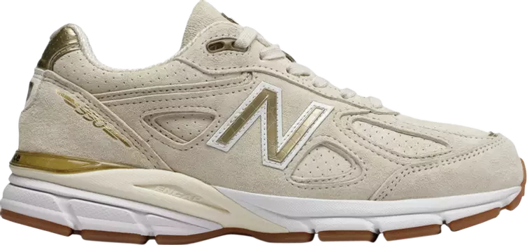 Кроссовки New Balance Wmns 990v4 Made in USA 'Angora', кремовый