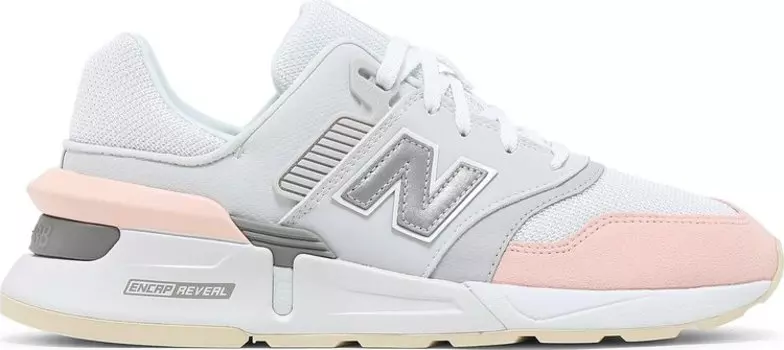 Кроссовки New Balance Wmns 997 'White Grey Pink', белый