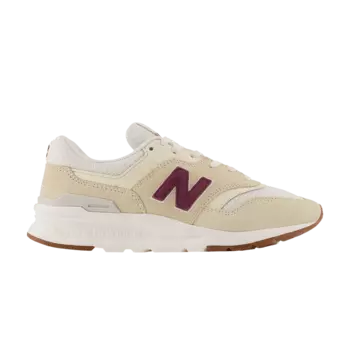 Кроссовки New Balance Wmns 997H 'Macadamia Nut Burgundy', кремовый