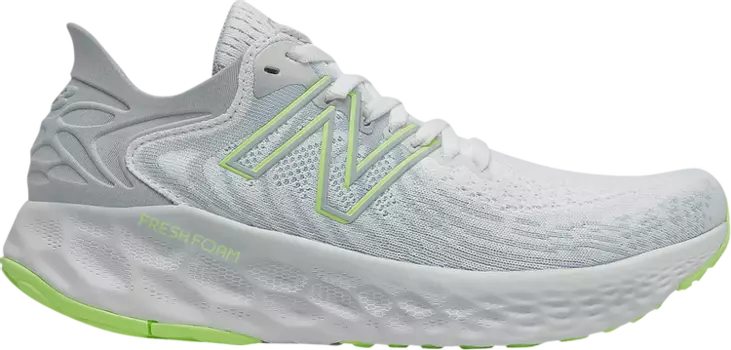 Кроссовки New Balance Wmns Fresh Foam 1080v11 'White Bleached Lime Glow', белый