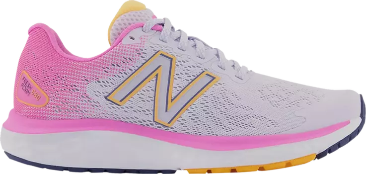 Кроссовки New Balance Wmns Fresh Foam 680v7 Wide 'Libra Vibrant Pink', белый